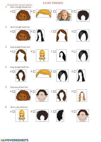 4.9.My Friends-Quiz about hair types