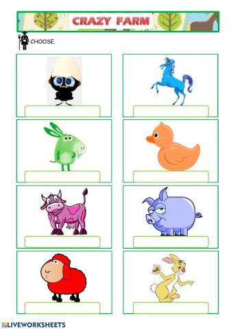 Farm animals & colours