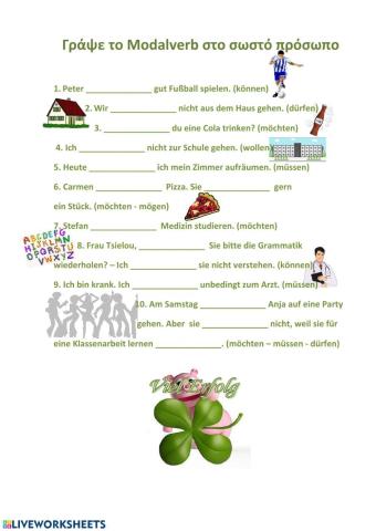 Modalverben - Übung