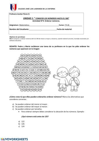 Guía N°9 matemática