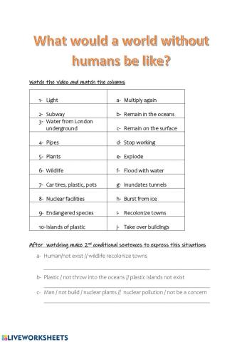 What would a world without humans be like?