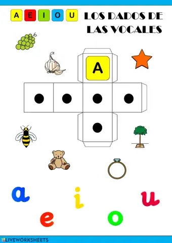 Los dados de las vocales (a)