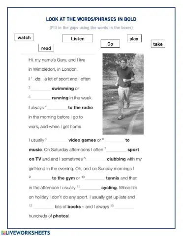 Free time activities