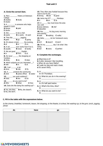 Upstream 1 Unit 3 Test