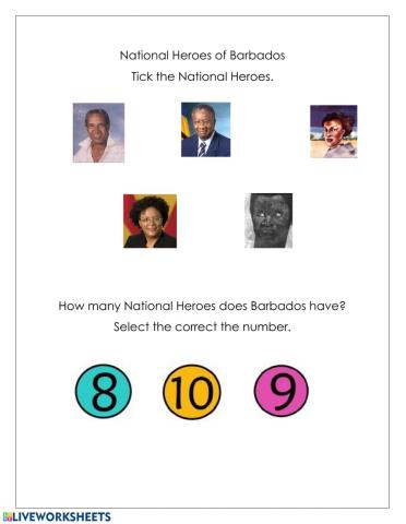 Barbados' National Heroes