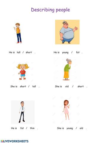 Describing people