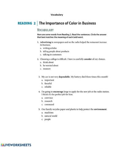 Reading: The Importance of Color in Business