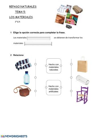 Los materiales y la energía