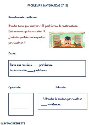 PROBLEMAS DE MATEMÁTICAS 2º . 2