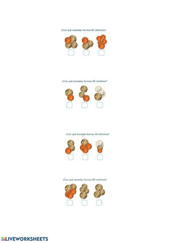 Con qué monedas formas