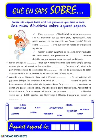 Que saps sobre... Tennis 02