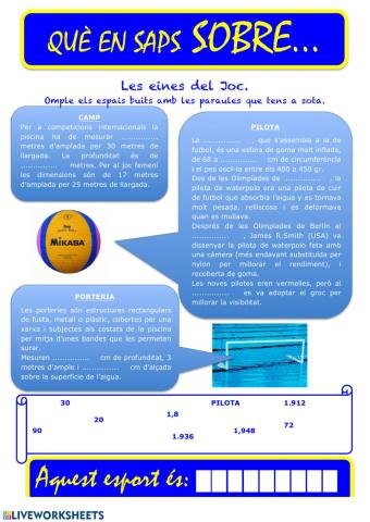 Que saps sobre... Waterpolo 02