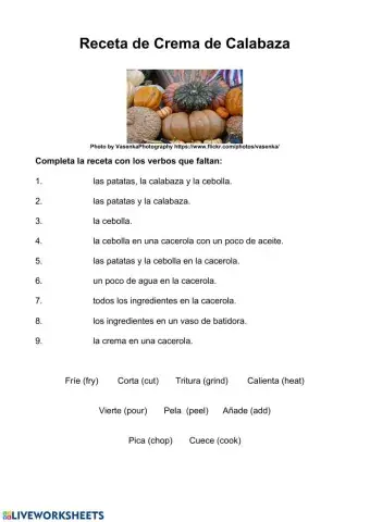 Receta de cocina