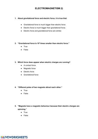 Electromagnetism (I)