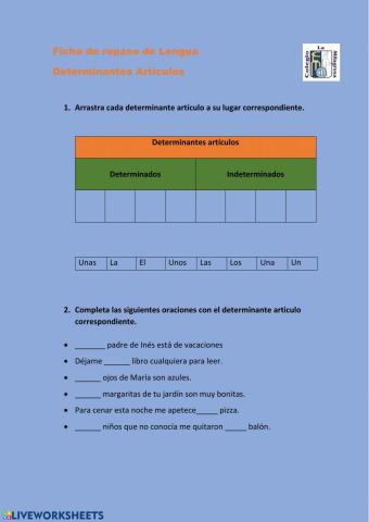 Determinantes artículos