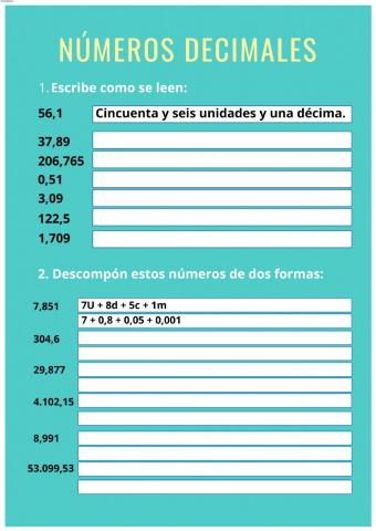 Números decimales