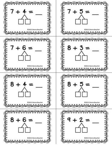 Събиране и изваждане до 20 с преминаване