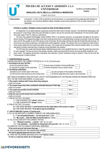 EBAU Andalucía Extraordinaria (B) 2018-2019