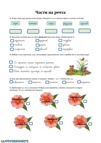 Части на речта