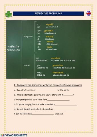 Reflexive pronouns