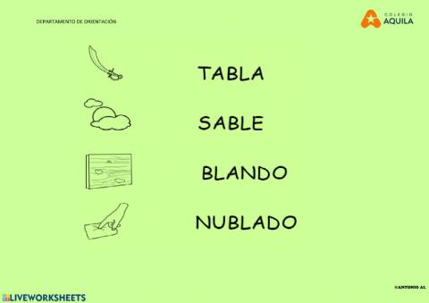 Actividad de trabadas