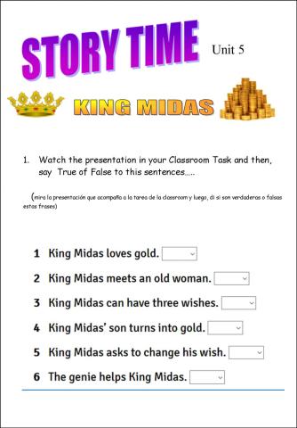 King Midas Story Time