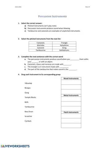Percussion Instruments