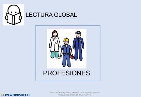 Lectura global - profesiones