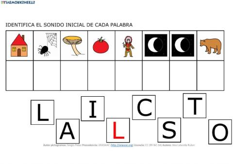 Identificar sonido inicial tema castillos