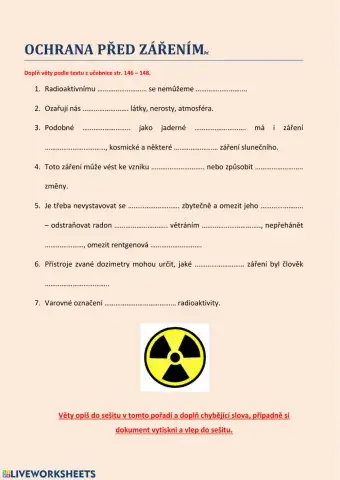 Ochrana před zářením