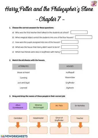 Harry Potter (Chapter 7)- Reading comprehension