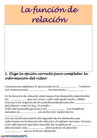 La función de relación