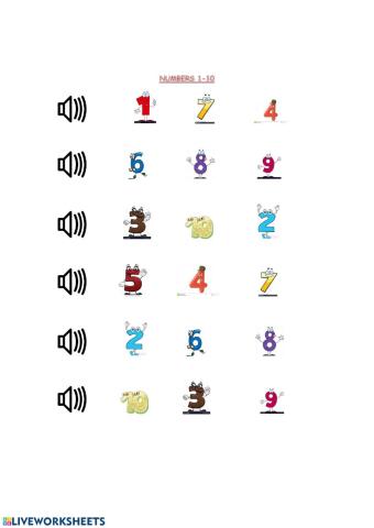 Numbers 1-10