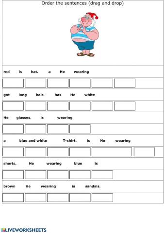 Order the sentences Pirates