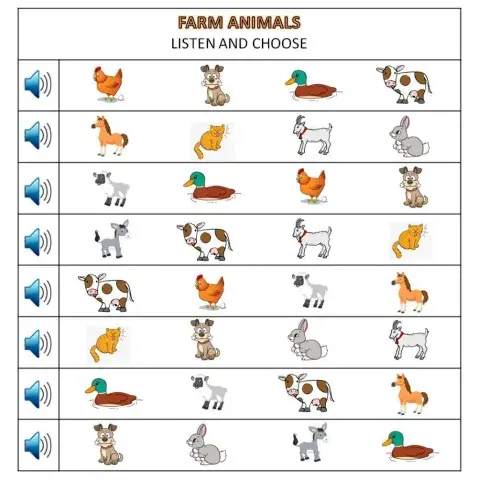 Farm animal listening