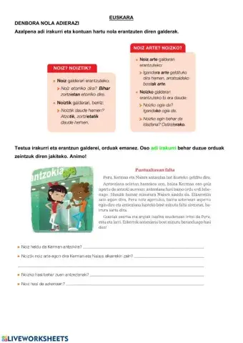 Euskera maiatzak 4-8 astea