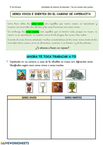 Seres en el camino de caperucita