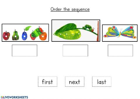 The very hungry caterpillar - Sequence