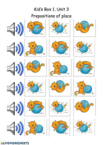 Prepositions of place