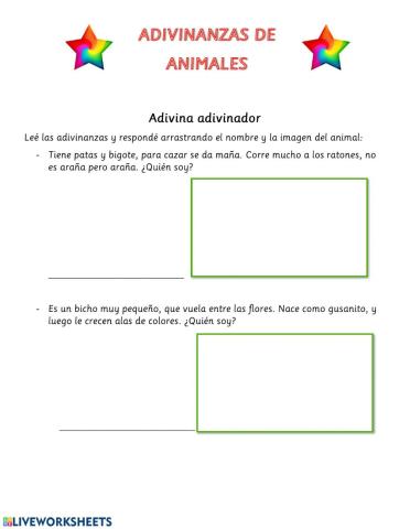 Adivinanzas de animales