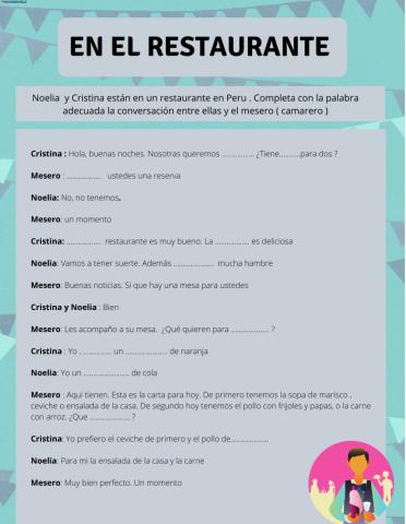 en el restaurante 1 