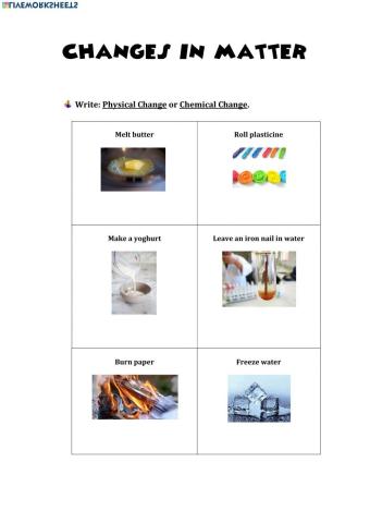 Physical and Chemical Changes