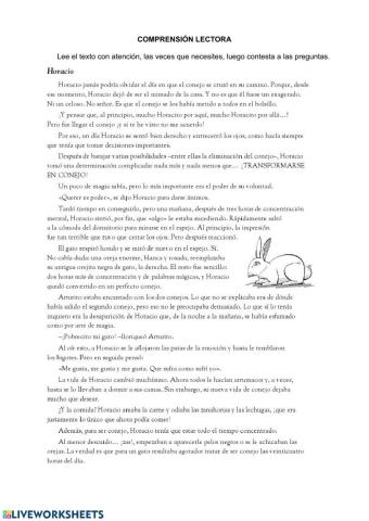 Comprensión lectora