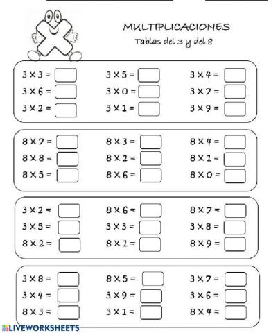 Multiplicar una cifra (2)