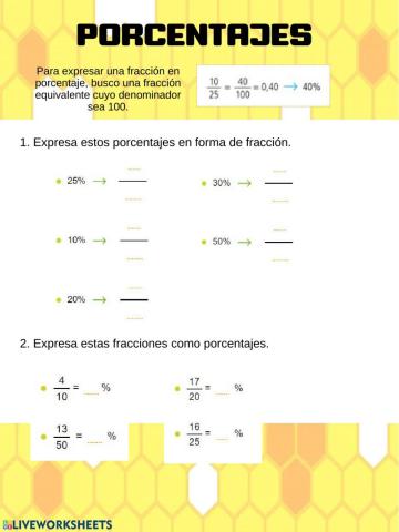 Porcentajes y regla de tres