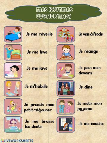 Mes routines quotidiennes