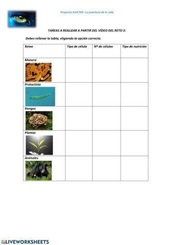 Los reinos de la naturaleza