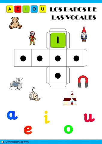 Los dados de las vocales (i)