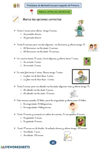 Razonamiento problemas