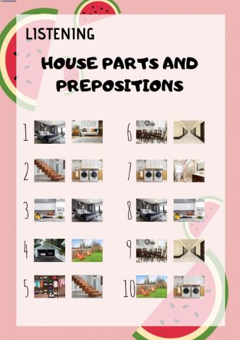 Listening: parts of the house